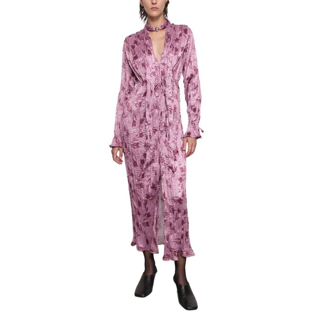 Sabina Musayev Womens  Floris Midi Dress, Pink
